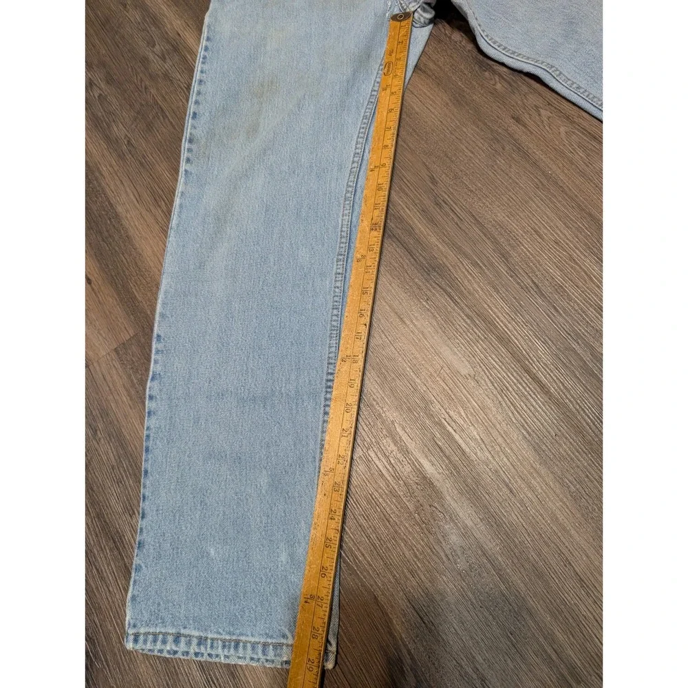 VTG Levis 505 Jeans Light Wash Denim Regular Fit Straight Leg Size‎ 34x30 READ